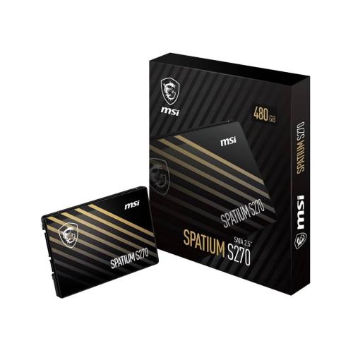 Unidad de Estado Sólido Interna MSI SPATIUM S270 480GB SATA III 2.5"