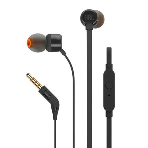 Audífonos Alámbricos JBL Tune 110E Negro 3.5 mm
