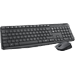 Teclado y mouse Logitech MK235 Inalámbrico USB Negro en español