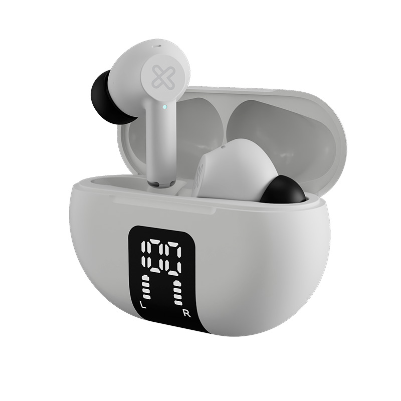 Audífonos Inalámbricos Klip Xtreme EdgeBuds Blanco Bluetooth 5.4