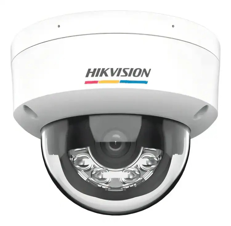 Cámara IP Domo Hikvision 4MP, PoE, Lente Fijo, IR 30m, Audio, IP67, IK08, Color Vu | SKU: HIK-DS2CD1147G2H-LIU
