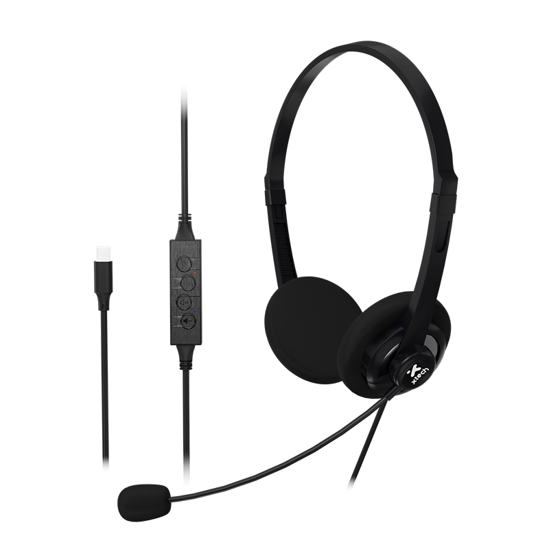 Audífonos Alámbricos para Oficina Xtech XTH-245 USB-C