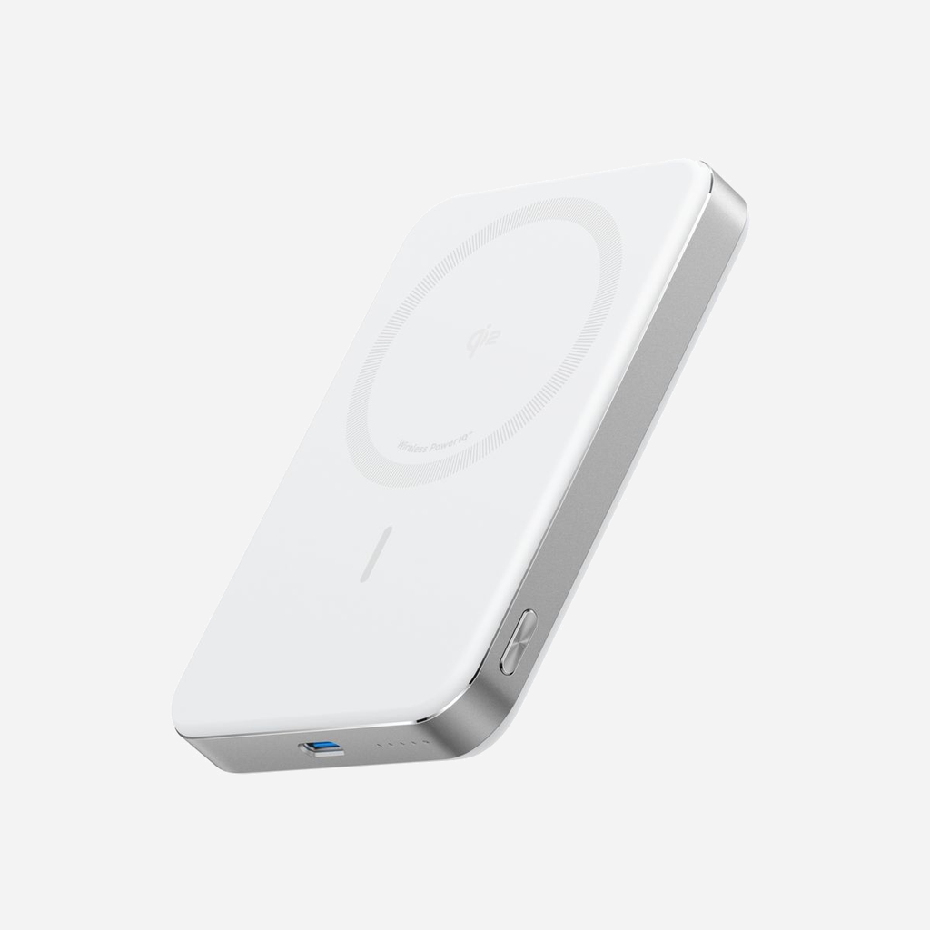 Batería Externa Magnética Anker MagGo (10K Slim) 15W Blanco para iPhone