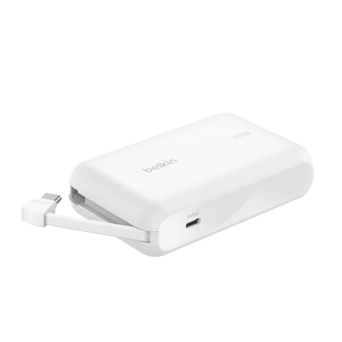 Batería Externa Belkin BoostCharge 10K 20W Blanco USB-C