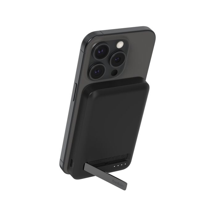 Batería Externa Inalámbrica Belkin BoostCharge Pro Magnetico Qi2 5K 15W Negro USB-C