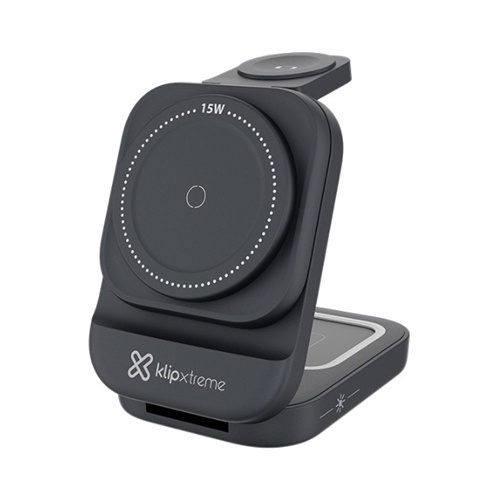 Estacuón de Carga Inalámbrica Klip Xtreme PowerDesk Lite KDC-150 3 en 1 15W USB-C