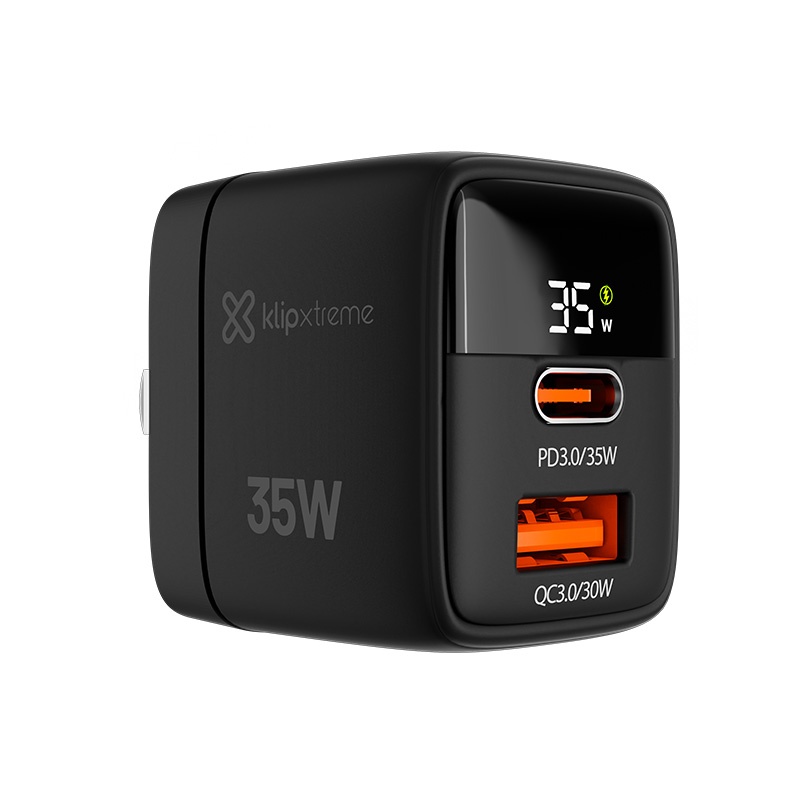 Cargador de Pared Klip Xtreme KMC-250 PowerWall 35W USB-C/A