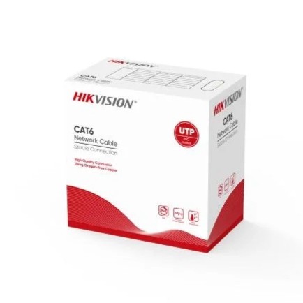Cable de Red UTP CAT6 Hikvision DS-1LN6U-G 305m