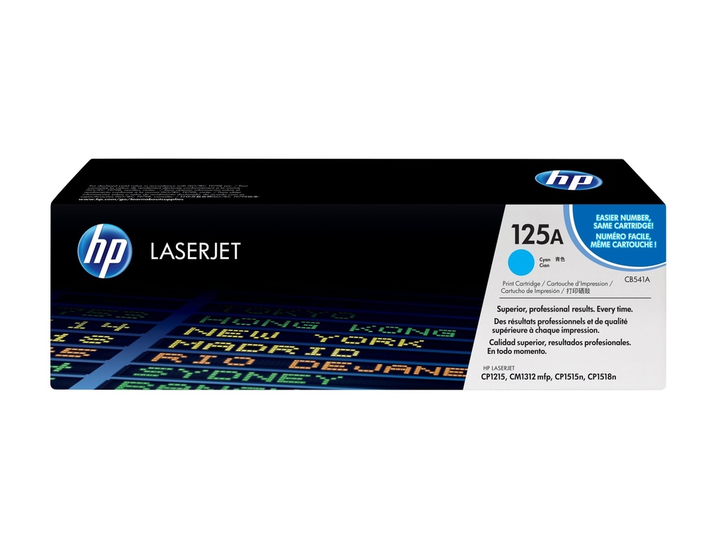 Tóner HP 125A Cian para HP Color LaserJet
