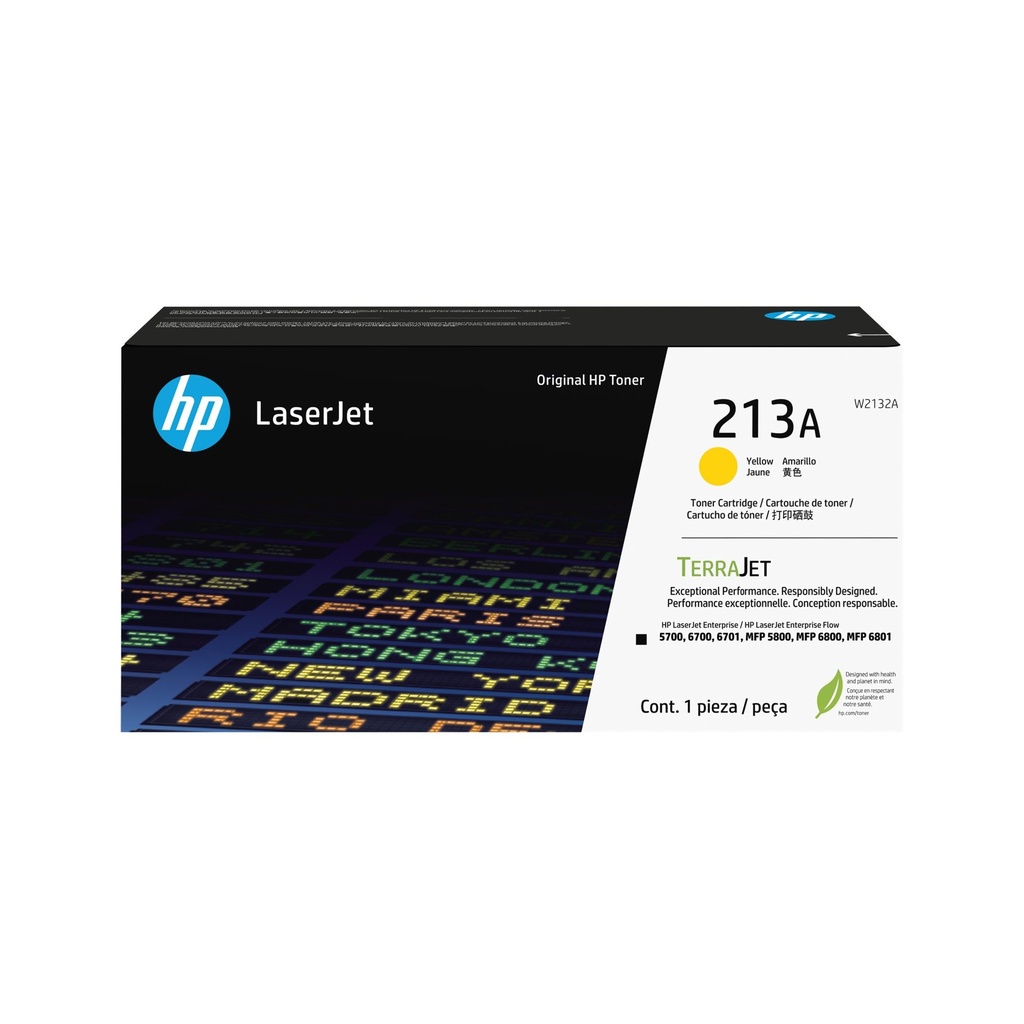 Tóner HP 213A Amarillo Estándar con TerraJet