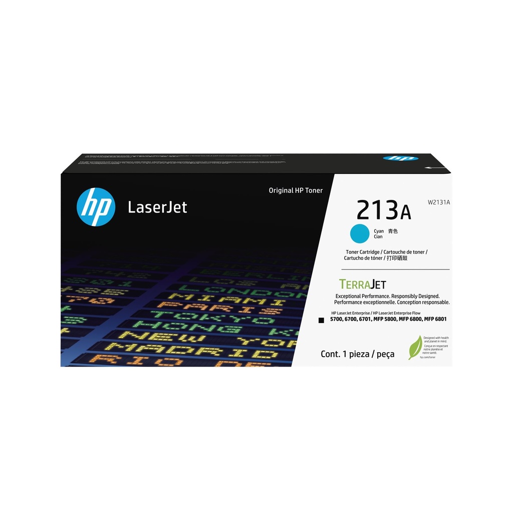 Tóner HP 213A Cian Estándar con TerraJet