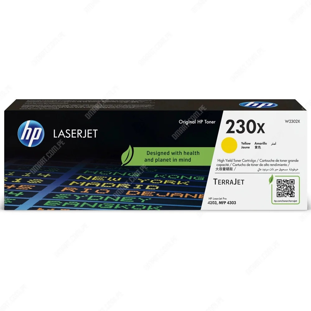 Tóner HP 230X Amarillo de Alto Rendimiento con TerraJet