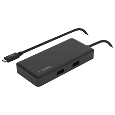 Adaptador Hub USB-C 5 en 1 Belkin con Ranuras SD, USB-A y Salida HDMI, Negro