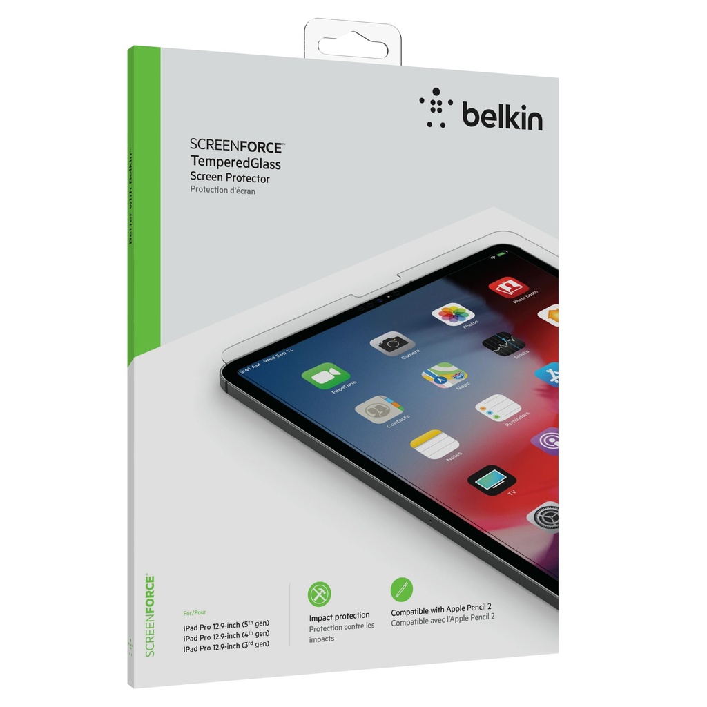 Protector de Pantalla de Vidrio Templado Belkin ScreenForce para iPad