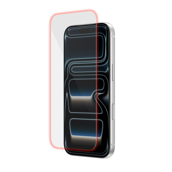 Protector de Pantalla de Vidrio Templado Belkin ScreenForce con Filtro de Luz Roja para iPhone 17 Pro