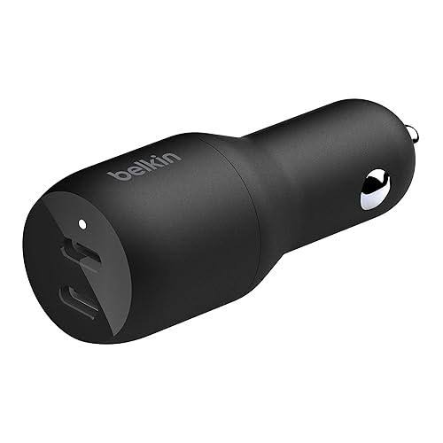 Cargador de Carro Doble USB-C Belkin BoostCharge PD 36W