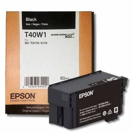 Cartucho de Tinta Epson T40W UltraChrome XD2 80ml, Negro