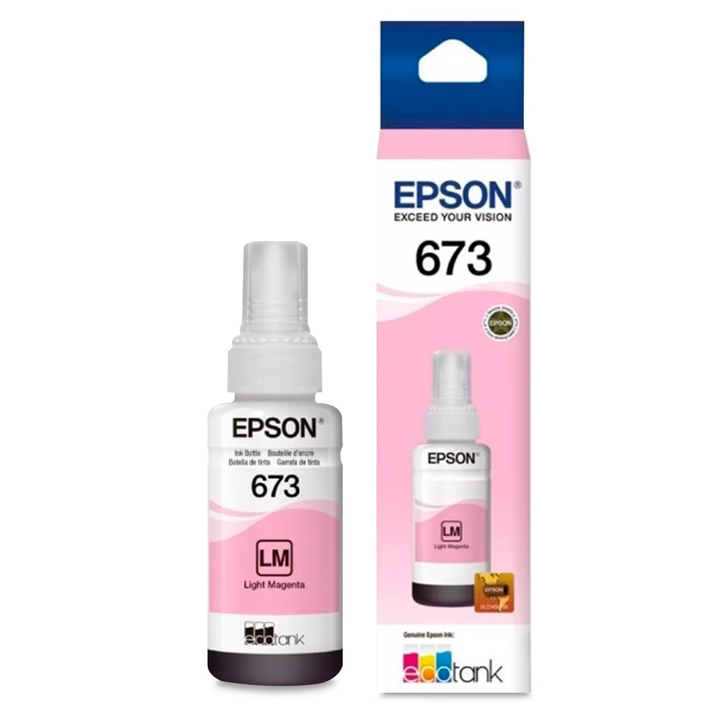 Botella de Tinta Epson T673 EcoTank, Magenta Claro