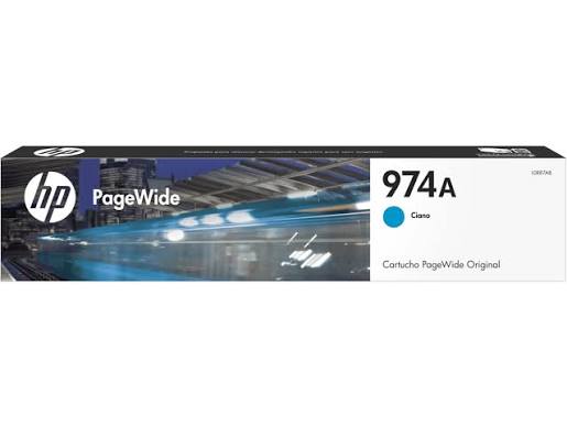 Cartucho de Tinta HP 974A PageWide, Cian