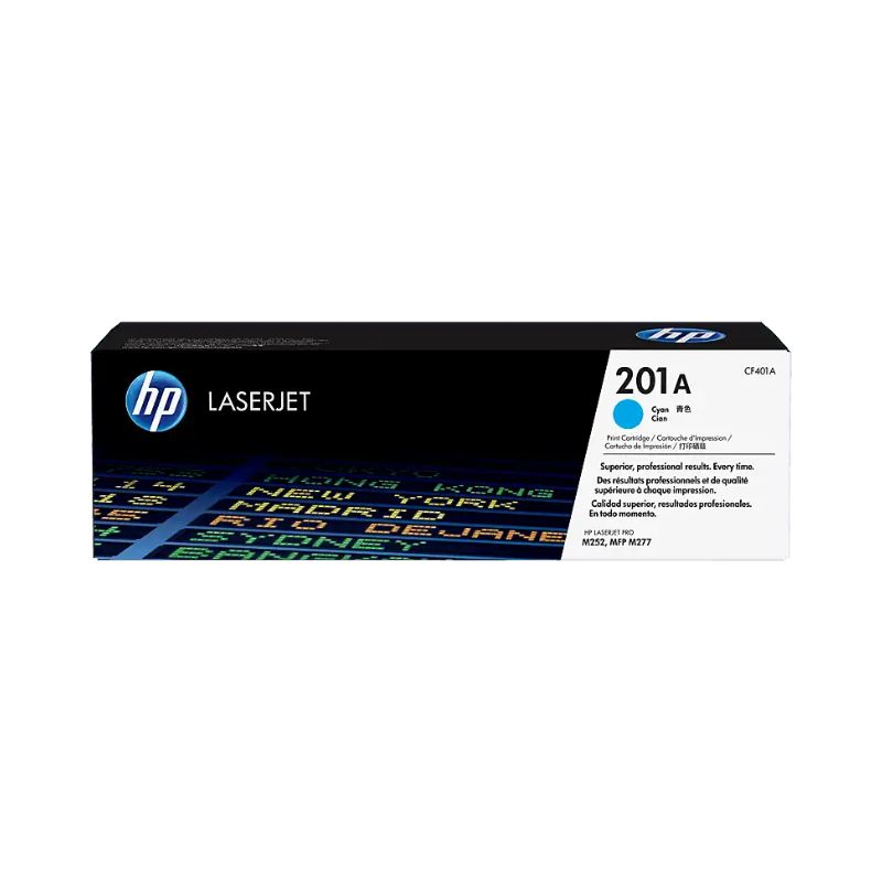 Cartucho de Tóner HP 201A LaserJet, Cian