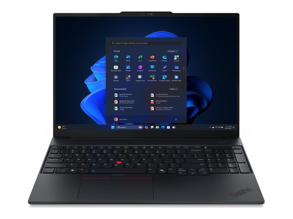 Notebook Lenovo ThinkPad E16 Gen 3 AMD Ryzen 5 220 16GB 512GB SSD 16" W11Pro 1y