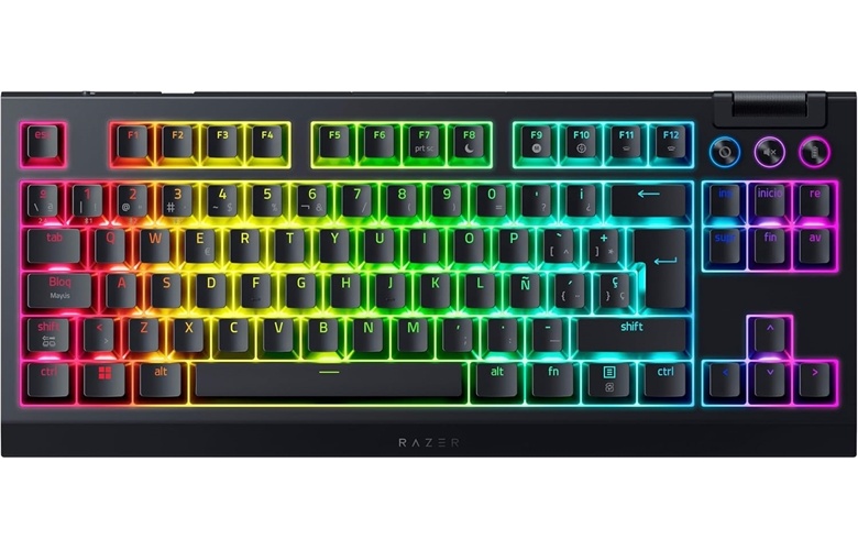 Teclado Mecánico Inalámbrico Gamer Razer BlackWidow V4 TKL HyperSpeed