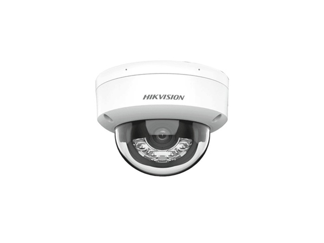 Cámara Domo Fija Híbrida Inteligente Hikvision Acusense 4MP IP