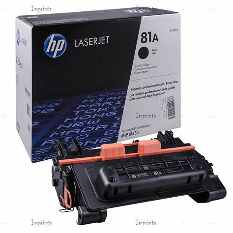 Cartucho de Tóner Negro Original LaserJet CF281A = 81A