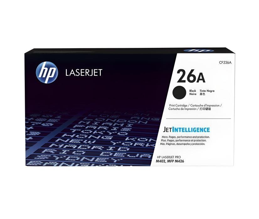 Cartucho de Tóner H.P. Negro LaserJet Original CF226A =26A