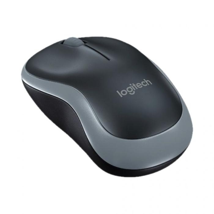 Mouse Inalámbrico Logitech M185 Gris Con Receptor USB