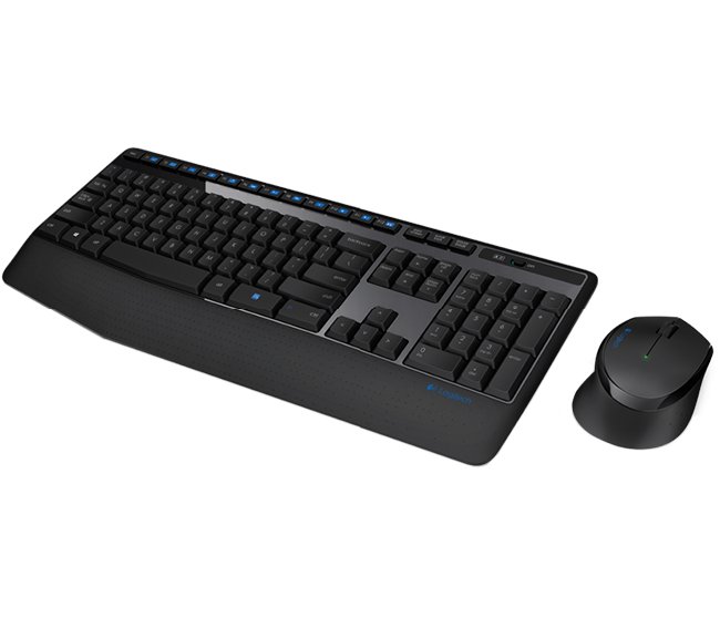 Combo de Teclado y Mouse MK345 Inalámbrico USB En Español Negro