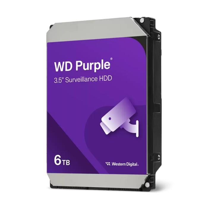 Disco Duro Interno Western Digital Purple 6TB a 5400RPM SATA