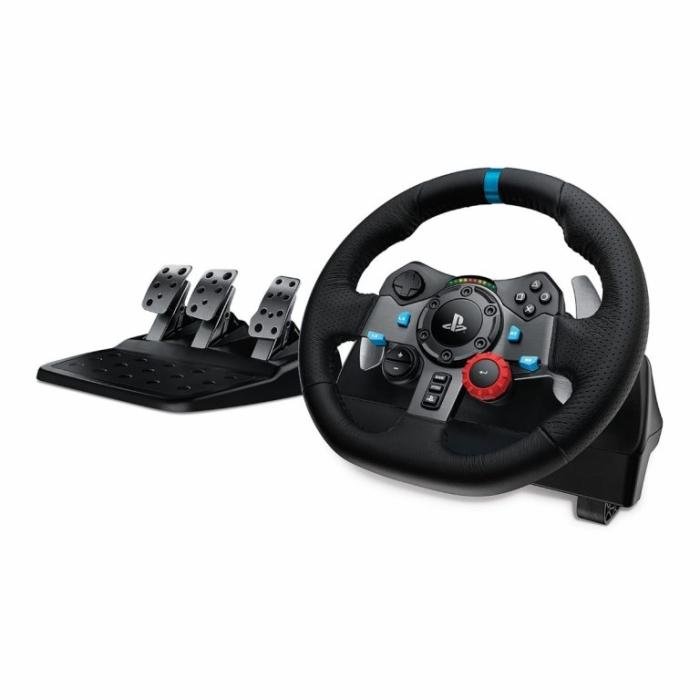 Juego de Volante y pedales Logitech Cableado G29 Para PC, PlayStation 3, 4 y 5