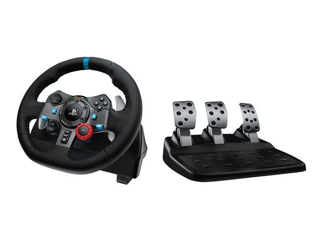 Juego de Volante y pedales Logitech Cableado G29 Para PC, PlayStation 3, 4 y 5