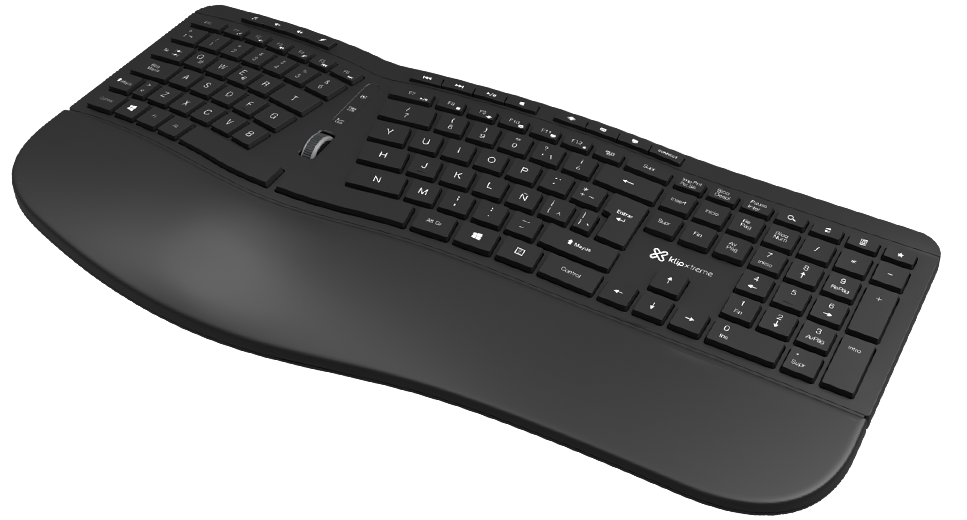 Teclado Premium KlipXtreme Transcend Wireless KBK-530S Con Receptor USB 2.4Gh
