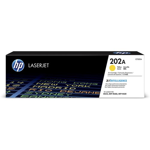 Cartucho de Tóner H.P. 202 Amarillo Laserjet Original