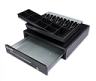 Gaveta de Efectivo SAT PCS 119X Negro de 5 Billetes 8 Monedas