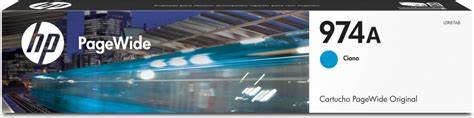 Cartucho de Tinta HP 974A Cian Pagewide Original