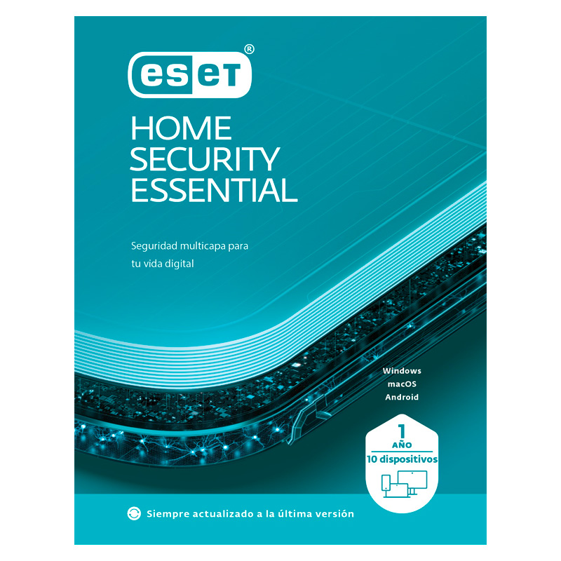 Licencia Eset Home Security Essential Para 10 PC 1 Año ESD