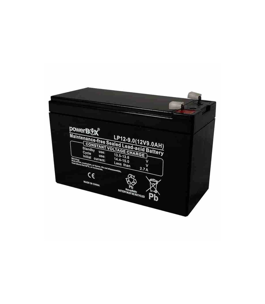 Batería PowerBox 12v 9Ah para UPS