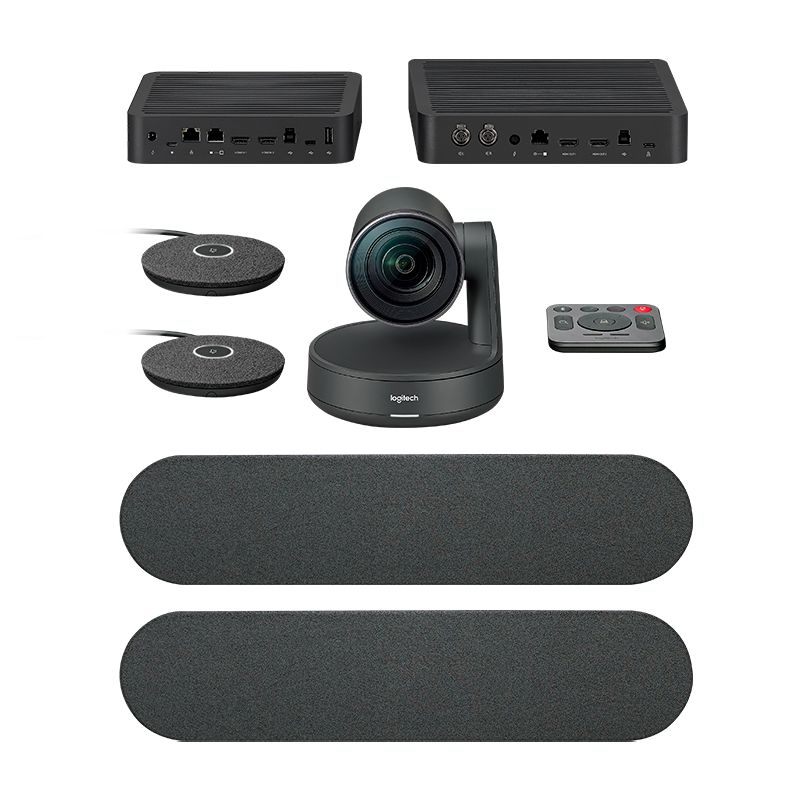 Kit de Video Conferencia Logitech RALLY PLUS 4k 1440p a 30fps Altavoz Rally