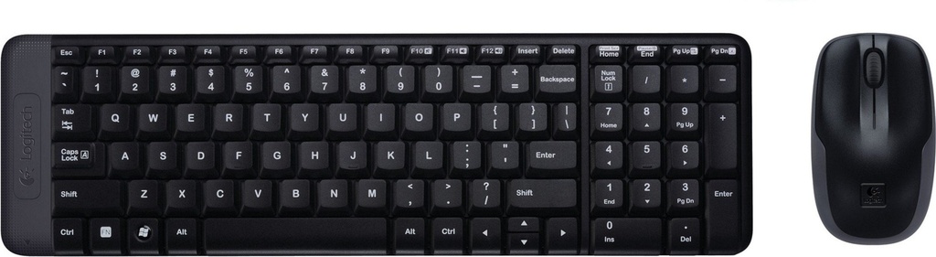 Teclado y Mouse Inalámbrico Logitech MK220 Negro