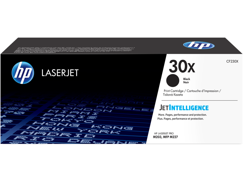 Cartucho de tóner original LaserJet HP 30X de alto rendimiento, negro, CF230X
