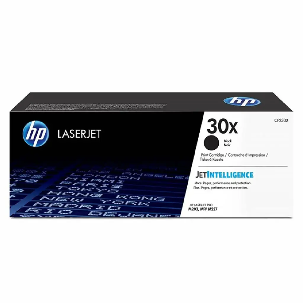 Cartucho de tóner original LaserJet HP 30X de alto rendimiento, negro, CF230X