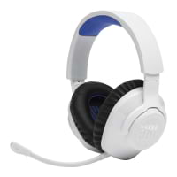 Audifono Quantum 360P Gaming Inalambrico JBL Para Consola Bluetooth Color Blanco Con Azul