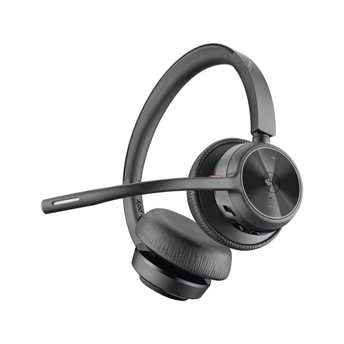 Auriculares estéreo Bluetooth Poly Voyager 4320 con adaptador USB-A BT700 (certificado para Microsoft Teams)