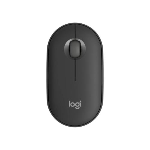 Mouse Logitech Óptico Pebble 2 M350s, Inalámbrico, RF + Bluetooth, 4000DPI, Grafito