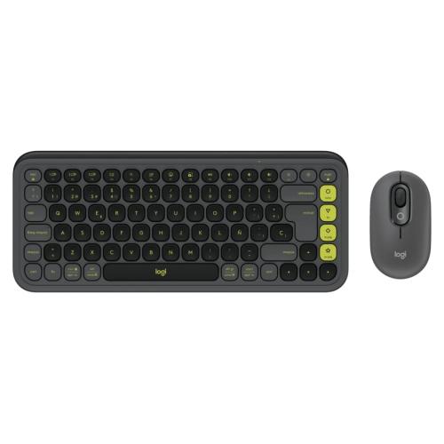 Combo de Teclado y Mouse Logitech POP ICON Bluetooth En Español