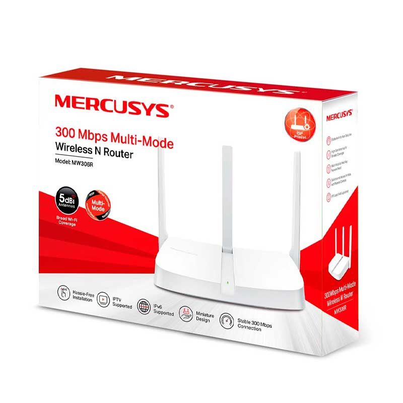 Enrutador inalámbrico Mercusys MW306R V1 2,4 GHz  Wi-Fi