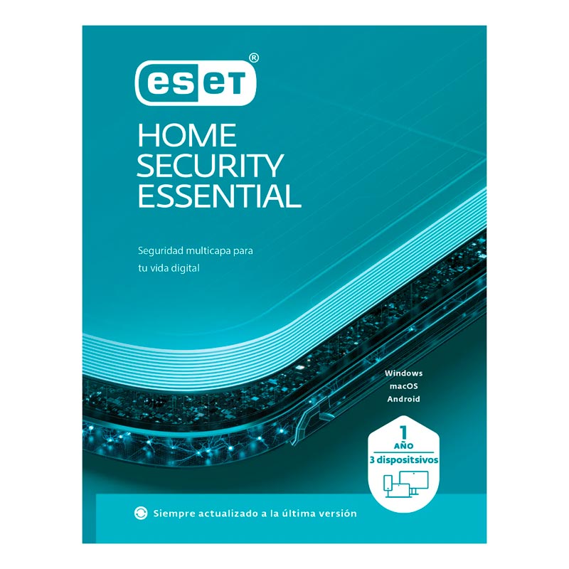 Licencia ESET Home Security Essential 3 *FÍSICA* 1 Y Vigencia